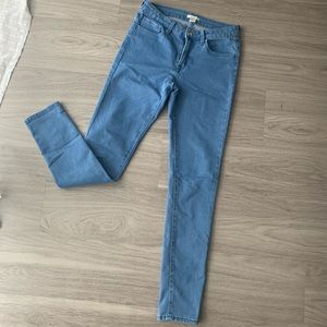 Denim Mid Rise Skinny Jeans
